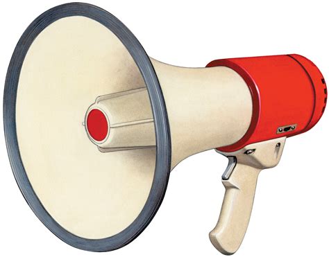 megaphone .